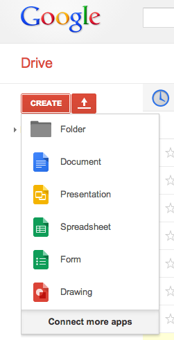 Create Google form.